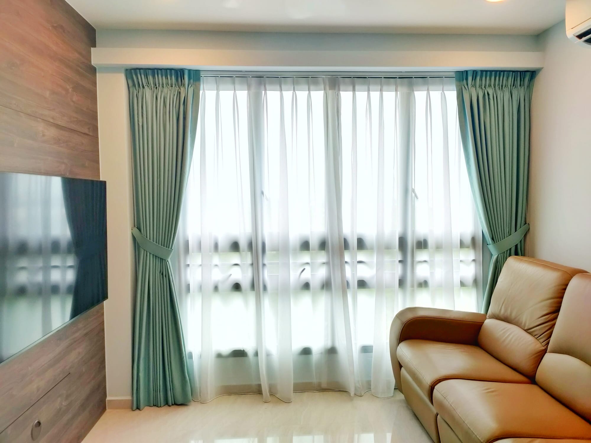 This is a Picture Picture for Day and night curtain for Singapore HDB 3 room flat at BLK 94 Dawson Road